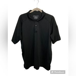 5.11 Tactical black short sleeve polo shirt. Large